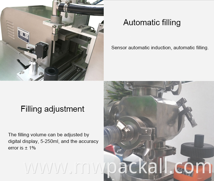 toothpaste cosmetic tube filling sealing machine/ Ultrasonic Plastic Tube Automatic Tube Filling Sealing Machine